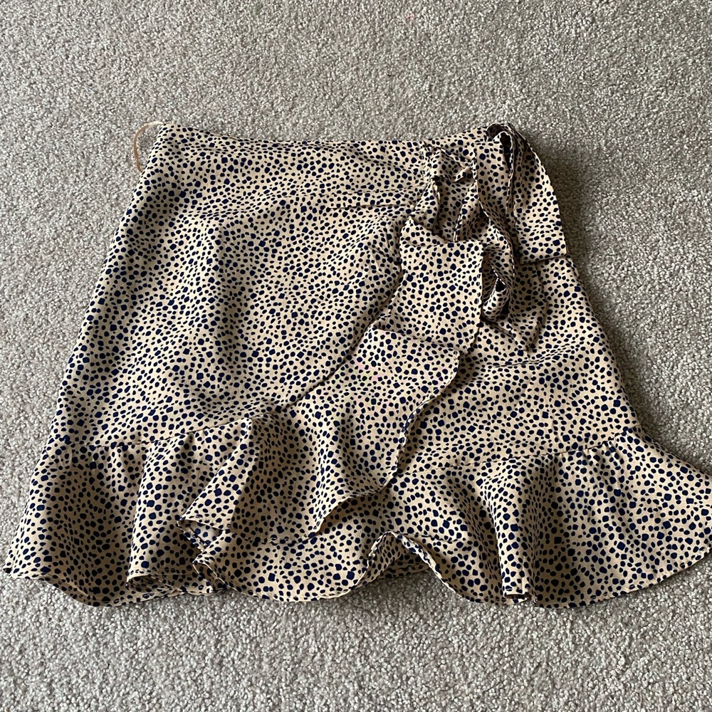 Princess Polly Animal Print Wrap Mini Skirt